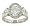 Trapizoid/Pave Diamond Engagement Ring 1.40cttw (cz ct