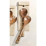 Bamboo Salad Server - Wood Grain