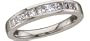 14k White Gold Channel-set Princess Cut Diamond Band (1/2ctw, I, I1)