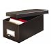 Globe-Weis Fiberboard Index Card Storage Box, 4x6 Inches, Solid Black, (4X6BLA)