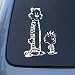 CALVIN AND HOBBES - Vinyl Decal Sticker #A1443 | Vinyl Color: White