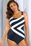 Delta Burke® Black n' White Swimsuit - Women's Swimwear Plus Size Swimsuit