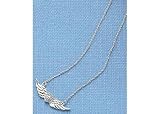 Signature 18' Cubic Zirconia Angel Wing STERLING SILVER