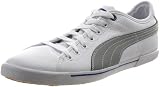 Puma Benecio Leather Drip Fashion Sneaker,White/Limestone Grey/Dazzling,11.5 D US