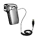 Coiled USB Cable for the Sanyo Camcorder VPC-HD700 with Power Hot Sync and Charge capabilities - uses Gomadic TipExchange Technology