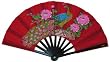 Chinese Nylon-Cloth Peacock Fan