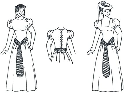 14th &amp; 15th Century Kirtle Pattern (Size Small -32'36" Bust)