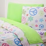 Extra-Long Twin Comforter, Peace Signs