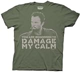 Serenity Damage My Calm Classic Action Movie Adult Military Green Tee T-shirt