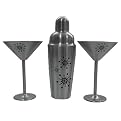 Stainless Steel Snowflake Martini Set