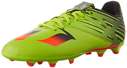 adidas Performance Messi 15.3 J Soccer Cleat (Little Kid/Big Kid), Semi Solar Slime/Solar Red/Black, 1.5 M US Little Kid