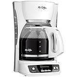 Mr. Coffee CGX20-NP 12-Cup Programmable Coffeemaker, White