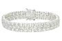 30 1/3 Carat White Topaz Sterling Silver Bracelet
