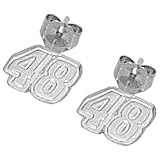 LogoArt Jimmie Johnson Sterling Silver Very Small Number Post Earrings