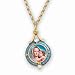 Mary and Child Locket Pendant Necklace
