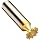 Niagara Cutter B555 Straight Tooth Shank Type Keyseat Cutter, High Speed Steel, TiN Coated, Round Shank, 5/8" Cutter Diameter, 10 Tooth, 3/32" Width
