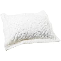 Stylemaster Kingston 100% Cotton Chenille Pillow Sham Standard, White