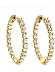 CleverEves 18Kt Yellow Gold Earrings Hoop