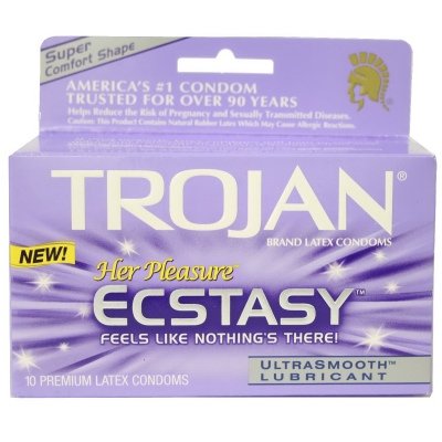 Where to buy Trojan Her Pleasure Ecstasy, Premium Latex Condoms 10 ea