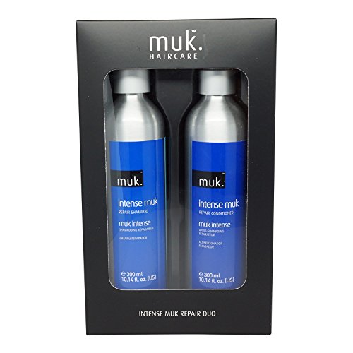Muk Hair - Intense Repair Shampoo and Conditioner Duo - Two Item Value Pack - 10.14 Oz - Moisturizing - Best Conditioner For Dry Hair - Shampoo Hair Strengthening Treatment - Hair Breakage Repair...