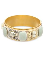 Ranjana Khan The Augustina Mineral Bangle Bracelet, 6.5"