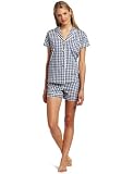 Dearfoams Womens Short Sleeve Shorty Pajama