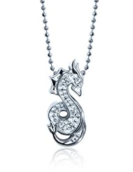 Alex Woo "Little Signs Animals" White Dragon Pendant Necklace