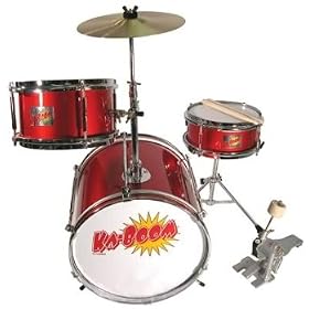 Cannon (Black*) Ka-Boom (for 2.5 to 5 years old) 3-Piece Children's/ Kids Drum Set - Black* (FOR EXPEDITED SHIPPING SEE "SHIPPING INFORMATION")