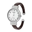 Geneva Platinum Colored Small Cuff Watch