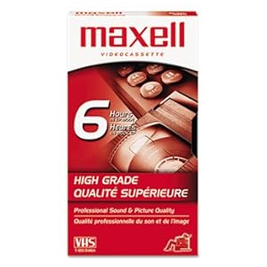 Premium Grade VHS Videotape Cassette, 6 Hours