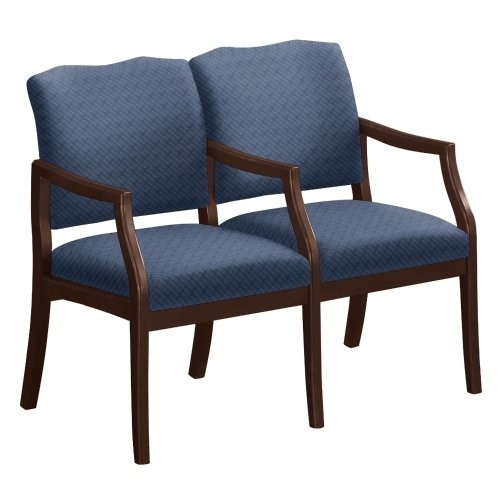 NBF Signature Series Spencer Two Seater with Center Arm in Print Fabric or Vinyl