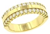 2 Row Pave Diamond Anniversary Band .75cttw