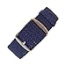 Wrist And Style Perlon Watch Strap (22mm, Dark Blue)