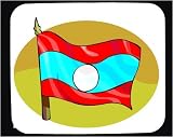 Mouse Pad with country, international, Laos