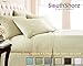 Southshore Fine Living, Inc. 6-Piece Queen Sheet Set, 21-Inch Extra Deep Pocket Queen Sheets, Fitted and Flat Sheet Set, Microfiber Bedding, Cream Pillow Cases Standard Size, Cream Sheets