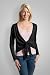 Womens Silk & Cotton Tie Front Cardigan