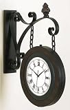 '22''Double Sided Railway Wood Clock Train Clocks''