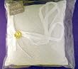 White & Silver Lace Bridal Wedding Ring Bearer Pillow