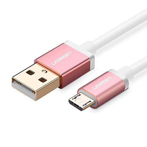 Ugreen Micro USB 2.0 A Male to Micro B Data Sync Charging Cable, 6ft, Rose Gold