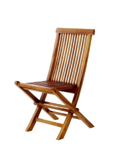 Java Teak Hardwood Outdoor Patio Folding Chair