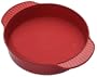 Roshco RBS02R Silicone 9-Inch Round Cake Pan, Red