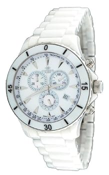 Oniss #ON621-M7 Men's White Ceramic Sports Chronograph Watch