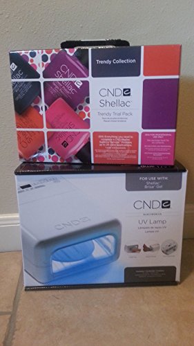 CND Shellac TRENDY Trial Pack Collection & UV Lamp Light COMBO