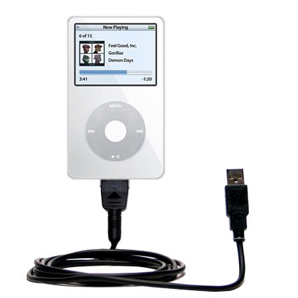 Electronics: Classic Straight USB Cable for the Apple iPod Video 30GB with Power Hot Sync and Charge capabilities Gomadic Brand w/ TipExchange Technology