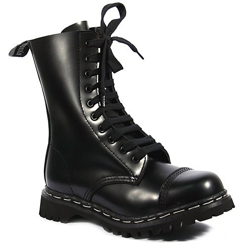 415XCIMNwvL ROCKY 10, Lace Up Ankle Boots, Black Leather 9M
