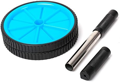 Krasavic Exerciser Trainning AB Rollout Roller Wheel for Body Fitness (Blue)