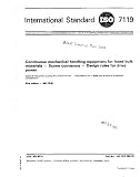 ISO 7119:1981, Continuous mechanical handling equipment for loose bulk materials - Screw conveyors - Design rules for drive power