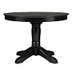 American Simplicity 42" Round Pedestal Table - Black