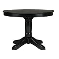 American Simplicity 42" Round Pedestal Table - Black