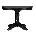 American Simplicity 42" Round Pedestal Table - Black